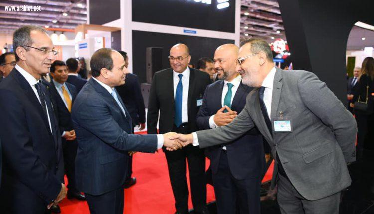 السيسى يفتتح معرض cairo ict 2019 ويستمع لعدد من الوزراء عن الاستخدامات التكنولوجية فى التحول الرقمى والشمول المالى